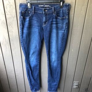 Super Skinny Mid Rise Old Navy Blue Jeans